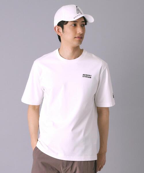 ADABAT STREAM(アダバットストリーム)の「接触冷感/抗菌防臭/消臭 アイスクリアコットン ワンポイントT(Tシャツ/カットソー・メンズ・ブラック/ホワイト/ベージュ・46/48/50)」の20枚目の写真