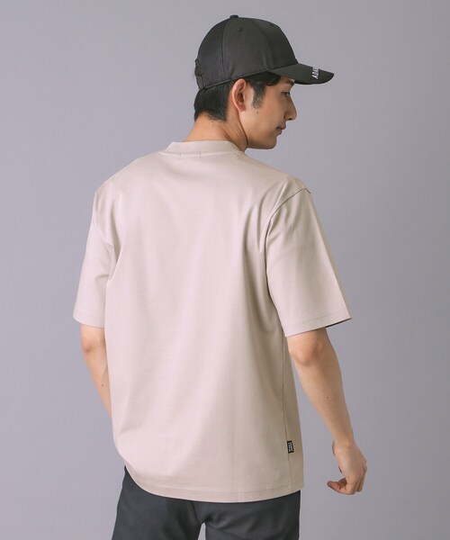 ADABAT STREAM(アダバットストリーム)の「接触冷感/抗菌防臭/消臭 アイスクリアコットン ワンポイントT(Tシャツ/カットソー・メンズ・ブラック/ホワイト/ベージュ・46/48/50)」の5枚目の写真