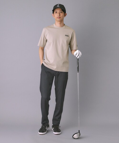 ADABAT STREAM(アダバットストリーム)の「接触冷感/抗菌防臭/消臭 アイスクリアコットン ワンポイントT(Tシャツ/カットソー・メンズ・ブラック/ホワイト/ベージュ・46/48/50)」の7枚目の写真