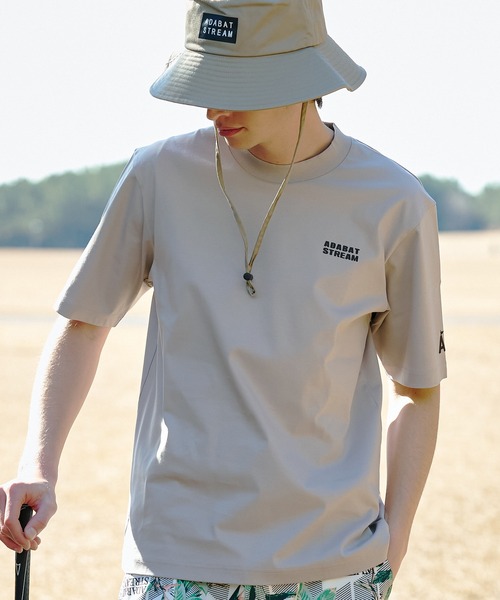 ADABAT STREAM(アダバットストリーム)の「接触冷感/抗菌防臭/消臭 アイスクリアコットン ワンポイントT(Tシャツ/カットソー・メンズ・ブラック/ホワイト/ベージュ・46/48/50)」の3枚目の写真