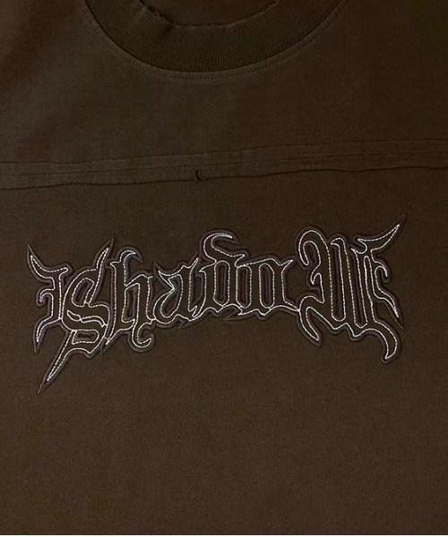 revertical(リバーティカル)の「刺繍ロゴTシャツ/立体ロゴデザイン 半袖カットソー(Tシャツ/カットソー・メンズ・ブラウン/ホワイト/ブラック・LARGE/MEDIUM)」の11枚目の写真
