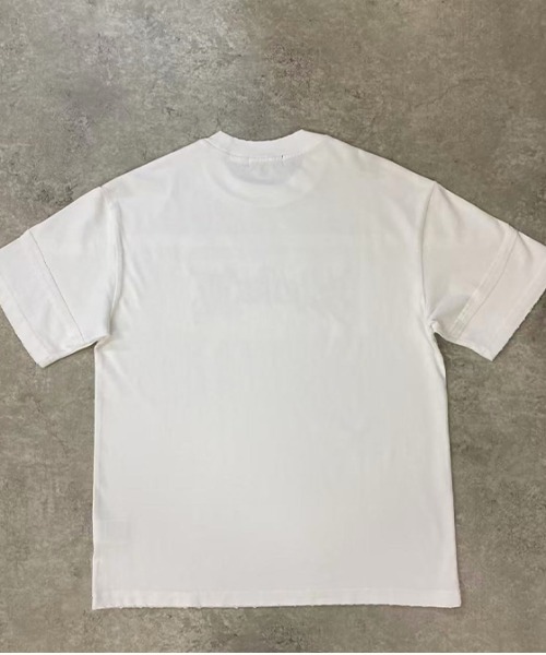 revertical(リバーティカル)の「刺繍ロゴTシャツ/立体ロゴデザイン 半袖カットソー(Tシャツ/カットソー・メンズ・ブラウン/ホワイト/ブラック・LARGE/MEDIUM)」の6枚目の写真