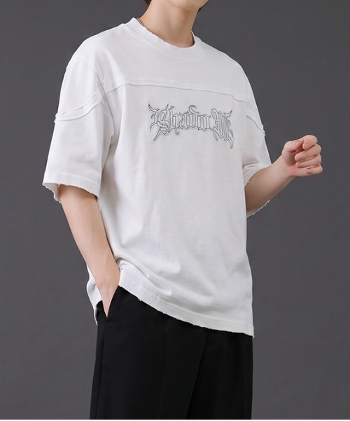 revertical(リバーティカル)の「刺繍ロゴTシャツ/立体ロゴデザイン 半袖カットソー(Tシャツ/カットソー・メンズ・ブラウン/ホワイト/ブラック・LARGE/MEDIUM)」の14枚目の写真