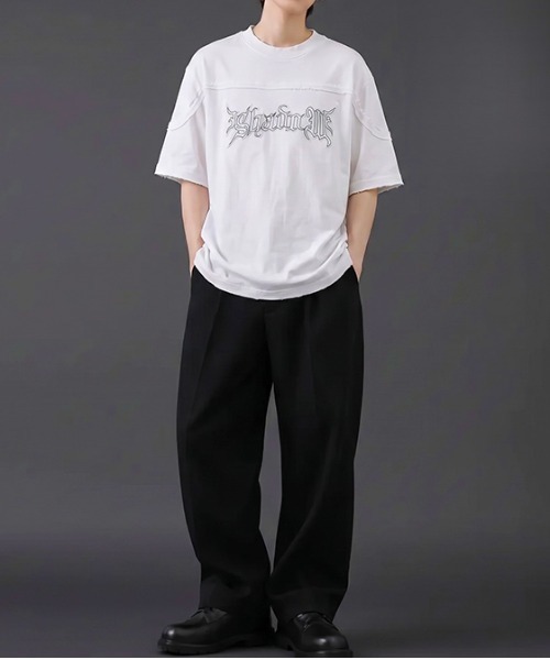 revertical(リバーティカル)の「刺繍ロゴTシャツ/立体ロゴデザイン 半袖カットソー(Tシャツ/カットソー・メンズ・ブラウン/ホワイト/ブラック・LARGE/MEDIUM)」の15枚目の写真