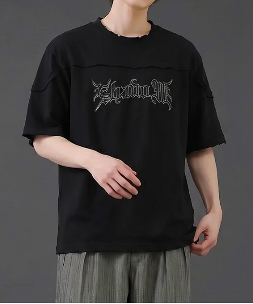 revertical(リバーティカル)の「刺繍ロゴTシャツ/立体ロゴデザイン 半袖カットソー(Tシャツ/カットソー・メンズ・ブラウン/ホワイト/ブラック・LARGE/MEDIUM)」の18枚目の写真