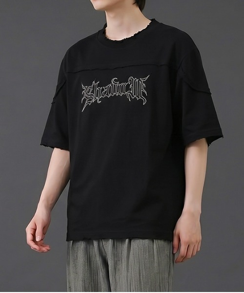 revertical(リバーティカル)の「刺繍ロゴTシャツ/立体ロゴデザイン 半袖カットソー(Tシャツ/カットソー・メンズ・ブラウン/ホワイト/ブラック・LARGE/MEDIUM)」の19枚目の写真