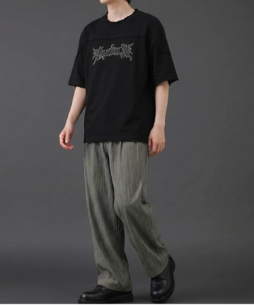 revertical(リバーティカル)の「刺繍ロゴTシャツ/立体ロゴデザイン 半袖カットソー(Tシャツ/カットソー・メンズ・ブラウン/ホワイト/ブラック・LARGE/MEDIUM)」の21枚目の写真