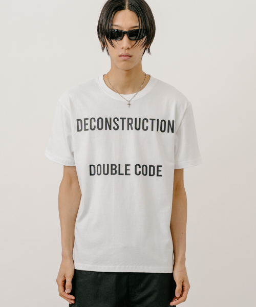 VASTIC(バスティック)の「ディコンストラクションTシャツ_ホワイト(Tシャツ/カットソー・メンズ・ホワイト・MEDIUM/LARGE/X-LARGE)」の1枚目の写真