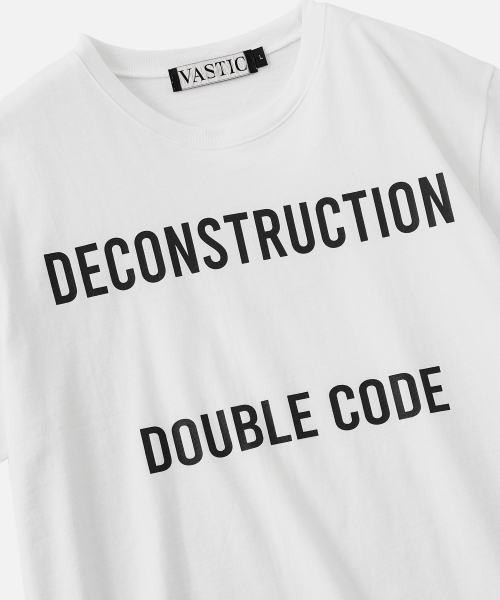 VASTIC(バスティック)の「ディコンストラクションTシャツ_ホワイト(Tシャツ/カットソー・メンズ・ホワイト・MEDIUM/LARGE/X-LARGE)」の5枚目の写真