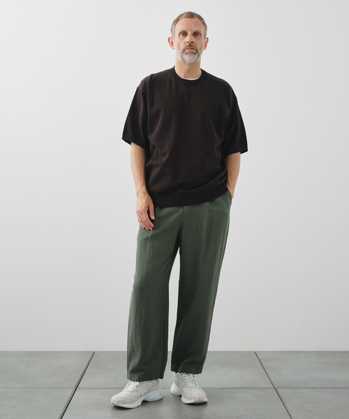 ATON（エイトン）の「【ATON / エイトン】COTTON LINEN VOILE LOOSE FIT PANTS（その他パンツ・メンズ・カーキ/ベージュ/ダークグレー・4/2）」の13枚目の写真