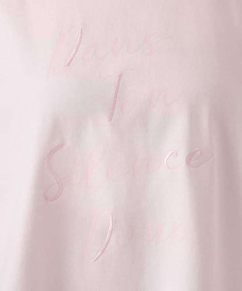 MK MICHEL KLEIN（エムケーミッシェルクラン）の「[洗える]ニュアンスロゴ フレンチスリーブTシャツ（Tシャツ/カットソー・レディース・ピンク/ホワイト・38）」の17枚目の写真