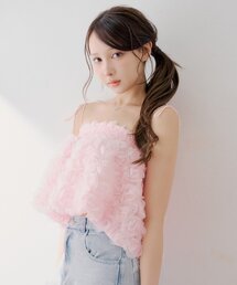 セール】【SALON by Chico】ローズチュールペプラムブラウス（シャツ
