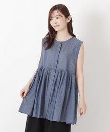ペプラムギャザーベスト