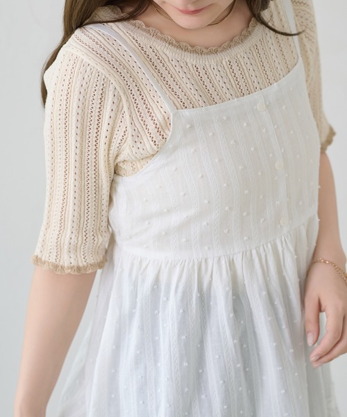 apres jour clair(アプレジュールクレア)の「【apres jour clair】レースデザインキャミチュニック(シャツ/ブラウス・レディース・ブラック/オフホワイト・X-LARGE/フリー)」の12枚目の写真