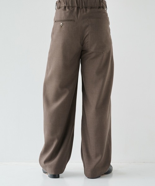 STUDIOUS（ステュディオス）の「【STUDIOUS】Woolycupra CurveSlacks（スラックス・メンズ・ベージュ/ブラウン・2/1/3）」の12枚目の写真