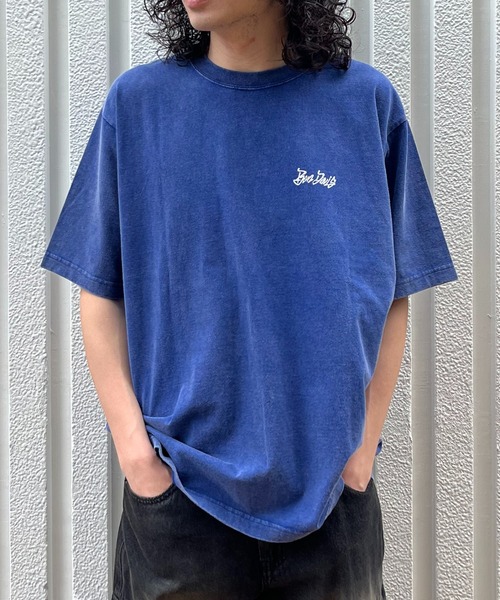 BEN DAVIS（ベンデイビス）の「WEGO/【WEB限定】BENDAVIS ヴィンテージライクT（Tシャツ/カットソー・メンズ・ブラック/ブルー・MEDIUM/LARGE）」の5枚目の写真