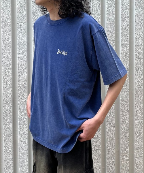 BEN DAVIS（ベンデイビス）の「WEGO/【WEB限定】BENDAVIS ヴィンテージライクT（Tシャツ/カットソー・メンズ・ブラック/ブルー・MEDIUM/LARGE）」の6枚目の写真