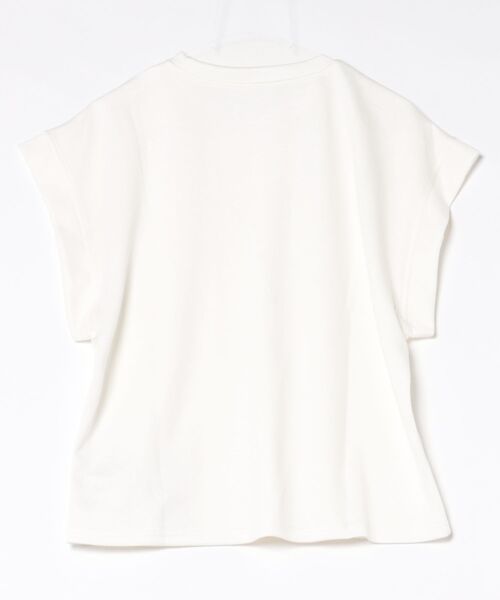 N.s（エヌドットエス）の「フレンチスリーブ シンプルカットソー（Tシャツ/カットソー・レディース・ホワイト/ブラック・FREE）」の5枚目の写真