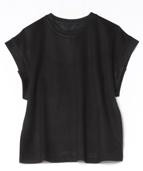 N.s（エヌドットエス）の「フレンチスリーブ シンプルカットソー（Tシャツ/カットソー・レディース・ホワイト/ブラック・FREE）」の4枚目の写真