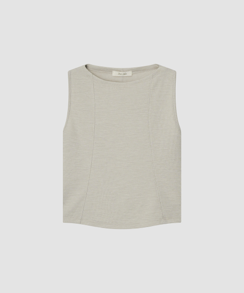 THE LILLE(ザ リル)の「Blair Boat Sleeveless_Light Beige(Tシャツ/カットソー・レディース・その他・FREE)」の2枚目の写真