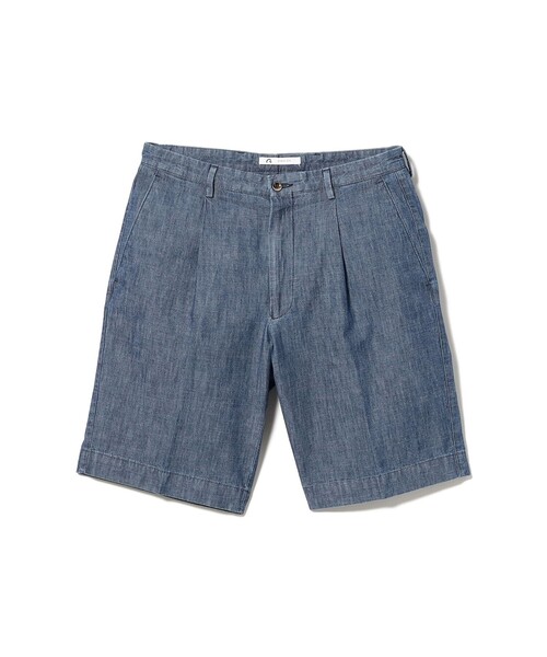BEAMS F(ビームスエフ)の「【別注】GERMANO / コットン デニム 1プリーツ ショーツ(その他パンツ・メンズ・インディゴブルー・44/46/48/50)」の1枚目の写真