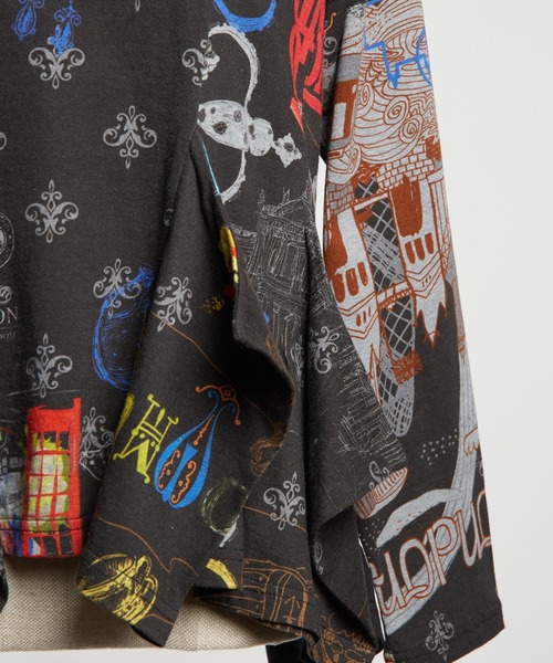 gomme（ゴム）の「ロンドンスクイッドＴ（Tシャツ/カットソー・レディース・ブラック/ホワイト・MEDIUM）」の5枚目の写真