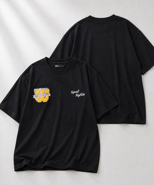 CRAFT STANDARD BOUTIQUE(クラフトスタンダードブティック)の「度詰め天竺サガラ刺繍T(Tシャツ/カットソー・メンズ・ホワイト系その他/ホワイト/ブラック/チャコールグレー・L/LL/M)」の5枚目の写真