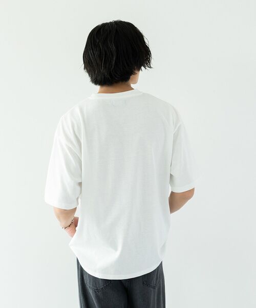CRAFT STANDARD BOUTIQUE(クラフトスタンダードブティック)の「度詰め天竺サガラ刺繍T(Tシャツ/カットソー・メンズ・ホワイト系その他/ホワイト/ブラック/チャコールグレー・L/LL/M)」の7枚目の写真