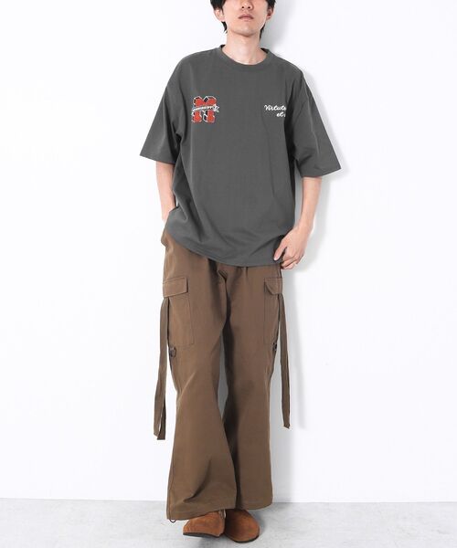CRAFT STANDARD BOUTIQUE(クラフトスタンダードブティック)の「度詰め天竺サガラ刺繍T(Tシャツ/カットソー・メンズ・ホワイト系その他/ホワイト/ブラック/チャコールグレー・L/LL/M)」の14枚目の写真
