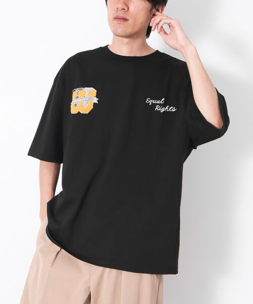 CRAFT STANDARD BOUTIQUE(クラフトスタンダードブティック)の「度詰め天竺サガラ刺繍T(Tシャツ/カットソー・メンズ・ホワイト系その他/ホワイト/ブラック/チャコールグレー・L/LL/M)」の15枚目の写真