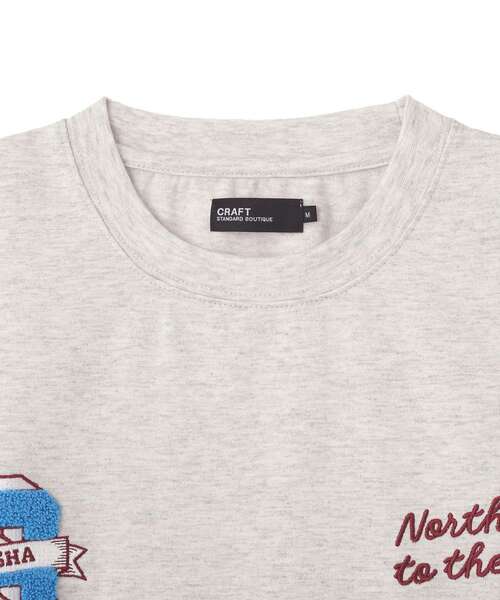 CRAFT STANDARD BOUTIQUE(クラフトスタンダードブティック)の「度詰め天竺サガラ刺繍T(Tシャツ/カットソー・メンズ・ホワイト系その他/ホワイト/ブラック/チャコールグレー・L/LL/M)」の21枚目の写真