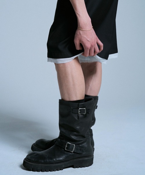 CAMPHOR WOOD(カンファーウッド)の「CUT OFF LAYERED SLACKS SHORTS / カットオフレイヤードスラックスショーツ(スラックス・メンズ・グレー/ブラック/アイボリー・MEDIUM/LARGE/SMALL)」の20枚目の写真