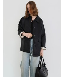 soft leather over jacket
