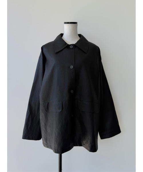 miies miim(ミーエスミーム)の「soft leather over jacket(テーラードジャケット・レディース・ブラウン/ブラック・FREE)」の17枚目の写真