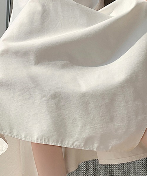 ONEP STAR（ワンピスター）の「アシンメトリーフレアスカート（スカート・レディース・ダークブルー/オフホワイト・SMALL/MEDIUM/LARGE/X-LARGE）」の7枚目の写真