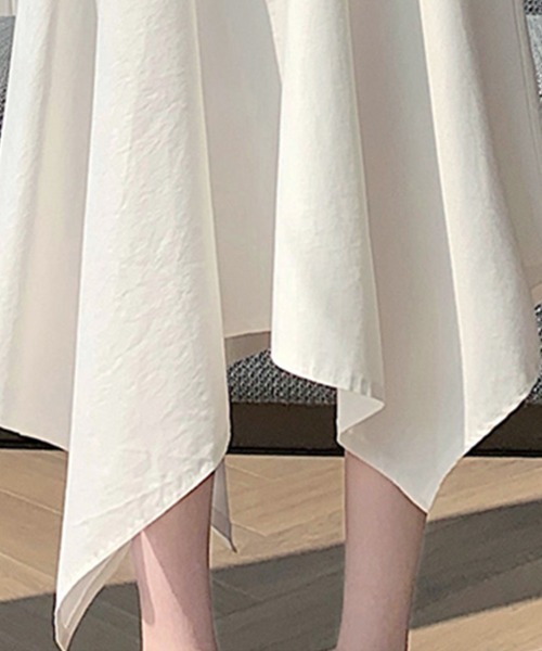 ONEP STAR（ワンピスター）の「アシンメトリーフレアスカート（スカート・レディース・ダークブルー/オフホワイト・SMALL/MEDIUM/LARGE/X-LARGE）」の8枚目の写真
