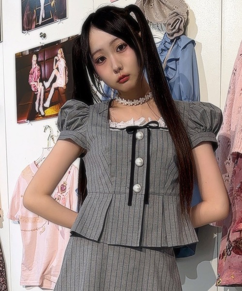 MILK(ミルク)の「Noble プチ トップス(シャツ/ブラウス・レディース・A/B・FREE)」の1枚目の写真