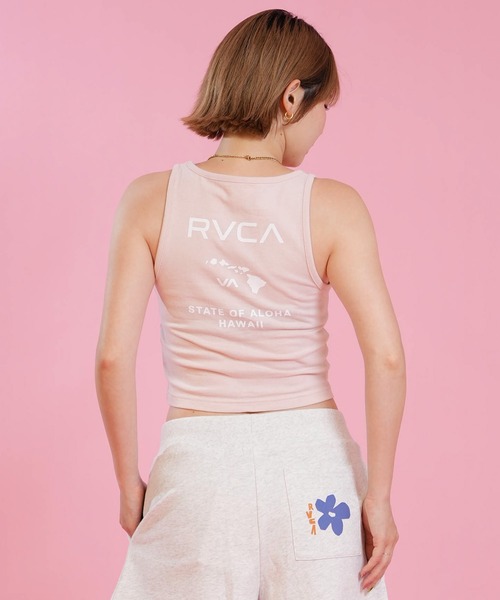 RVCA（ルーカ）の「RVCA/ルーカ レディース タンクトップ クロップド丈 ショート丈 BG04C360（タンクトップ・レディース・ライトピンク/ホワイト/ブラック・M/S）」の7枚目の写真