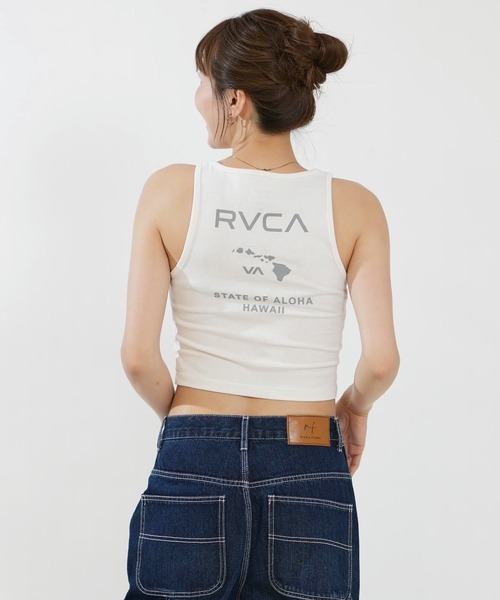 RVCA（ルーカ）の「RVCA/ルーカ レディース タンクトップ クロップド丈 ショート丈 BG04C360（タンクトップ・レディース・ライトピンク/ホワイト/ブラック・M/S）」の16枚目の写真