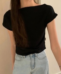 バックリボンオープンデザイントップス