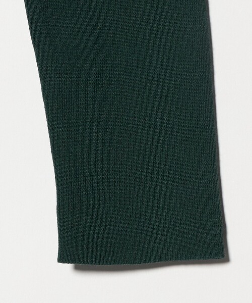 H BEAUTY&YOUTH UNITED ARROWS(エイチビューティーアンドユースユナイテッドアローズ)の「<H>リブ ポロカラー ニットワンピース(ワンピース・レディース・ダークグリーン・FREE)」の9枚目の写真