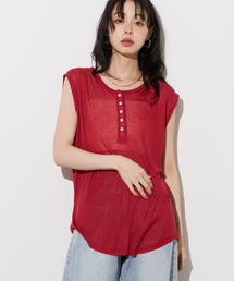 ヘンリーネックシアーノースリトップス