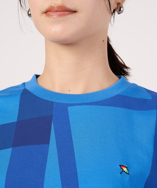 Arnold Palmer(アーノルドパーマー)の「シェア ランダムチェック Tシャツ(Tシャツ/カットソー・レディース・チャコールグレー/ホワイト/ブルー・L/M/S/XS/LL)」の19枚目の写真