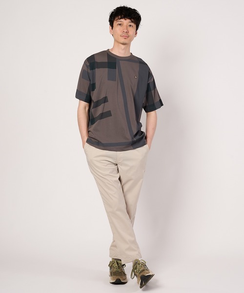 Arnold Palmer(アーノルドパーマー)の「シェア ランダムチェック Tシャツ(Tシャツ/カットソー・レディース・チャコールグレー/ホワイト/ブルー・L/M/S/XS/LL)」の11枚目の写真