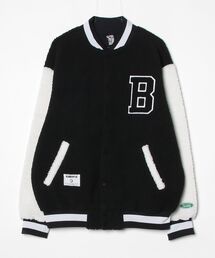 マナスタッシュ 【MANASTASH】× ビリオネア ボーイズクラブ【BILLIONAIRE BOYS CLUB】 - ボアジャケット【BOA VARSITY JACKET WITH BADGES  792-4252011】
