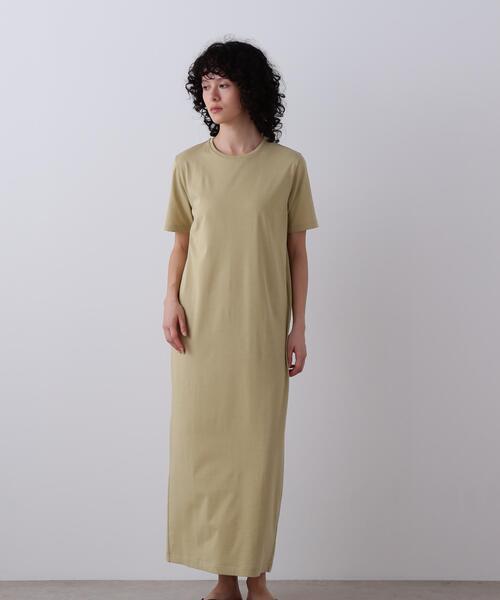 YLEVE（イレーヴ）の「YLEVE / ORGANIC COTTON BIO T ONE PIECE（ワンピース・レディース・ブラウン/イエロー/ネイビー・1）」の5枚目の写真