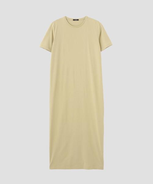 YLEVE（イレーヴ）の「YLEVE / ORGANIC COTTON BIO T ONE PIECE（ワンピース・レディース・ブラウン/イエロー/ネイビー・1）」の6枚目の写真