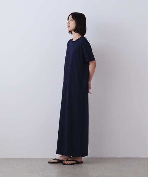 YLEVE（イレーヴ）の「YLEVE / ORGANIC COTTON BIO T ONE PIECE（ワンピース・レディース・ブラウン/イエロー/ネイビー・1）」の8枚目の写真