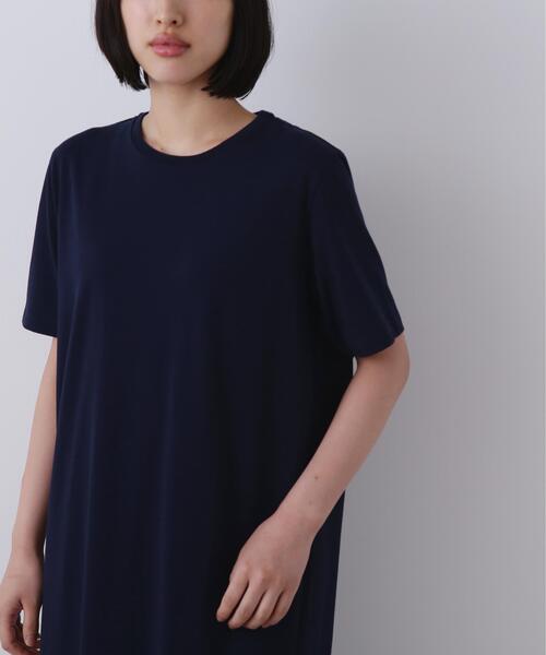 YLEVE（イレーヴ）の「YLEVE / ORGANIC COTTON BIO T ONE PIECE（ワンピース・レディース・ブラウン/イエロー/ネイビー・1）」の10枚目の写真