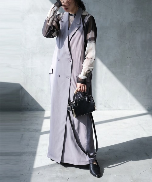 antiqua(アンティカ)の「シアーメッシュ アート柄 トップス(その他トップス・レディース・マルチ・ONESIZE)」の3枚目の写真